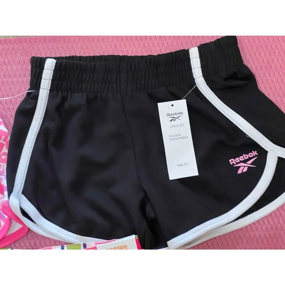 NWT❤️2 pcs Rebook Shorts & Gymboree plaids Short sz7